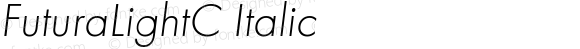 FuturaLightC Italic