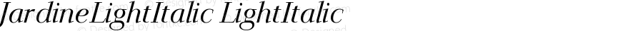 JardineLightItalic