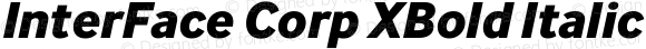 InterFace Corp XBold Italic