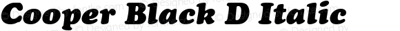 Cooper Black D Italic