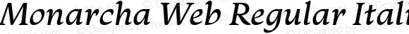 Monarcha Web Regular Italic