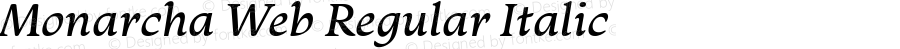 Monarcha Web Italic