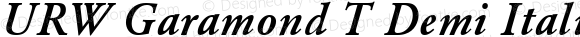 URWGaramondTDem Italic