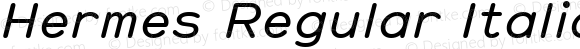Hermes Regular Italic