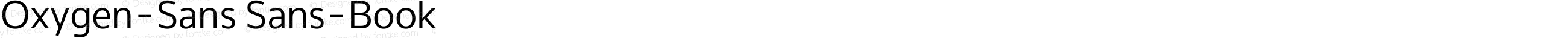 Oxygen-Sans Sans-Book