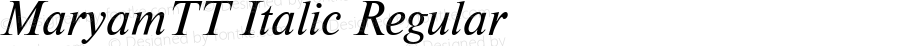 MaryamTT Italic