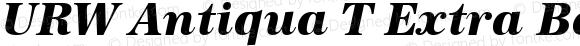 URW Antiqua T Extra Bold Italic