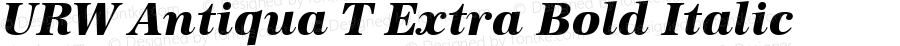 URWAntiquaTExtBol Italic