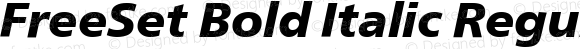 FreeSet Bold Italic Regular