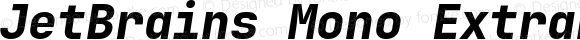 JetBrains Mono ExtraBold Italic