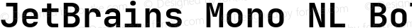 JetBrains Mono NL Bold