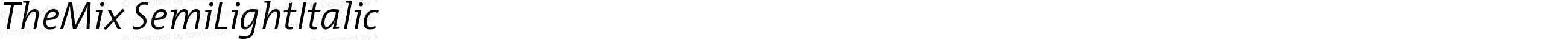 TheMix SemiLightItalic
