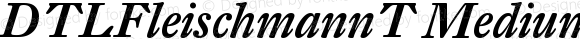 DTLFleischmannT MediumItalic