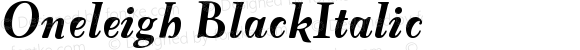 Oneleigh BlackItalic