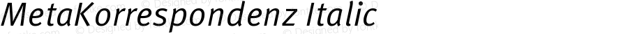 MetaKorrespondenz-Italic