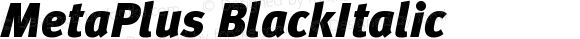 MetaPlus BlackItalic