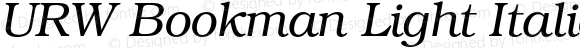 URW Bookman Light Italic