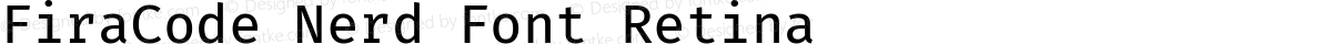FiraCode Nerd Font Retina
