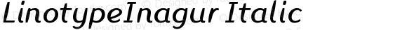 LinotypeInagur Italic
