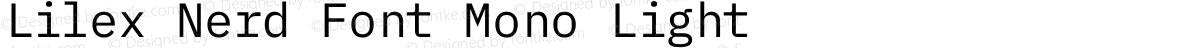 Lilex Nerd Font Mono Light
