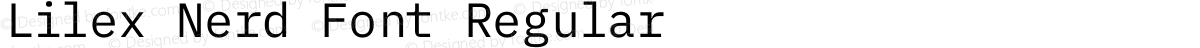 Lilex Nerd Font Regular