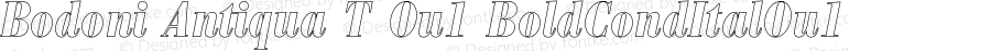 Bodoni Antiqua T Bold Condensed Italic Ou1