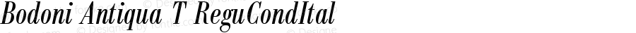 Bodoni Antiqua T Regular Condensed Italic
