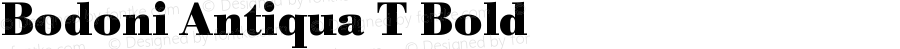 Bodoni Antiqua T Bold