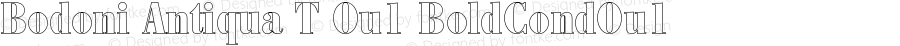 Bodoni Antiqua T Bold Condensed Ou1