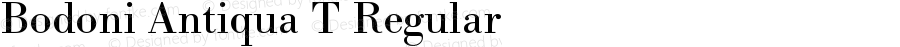 Bodoni Antiqua T Regular