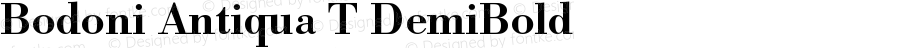 Bodoni Antiqua T Demi Bold