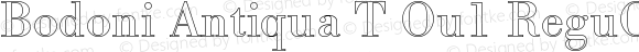 Bodoni Antiqua T Regular Ou1