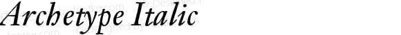 Archetype-Italic