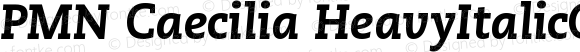 PMN Caecilia 86 Heavy Italic Oldstyle Figures