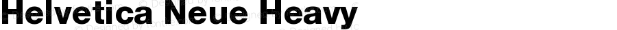 Helvetica Neue CE 85 Heavy