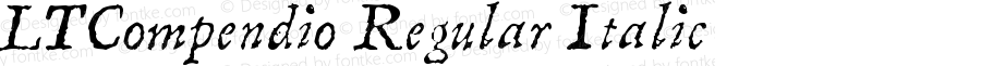 LTCompendio Regular Italic