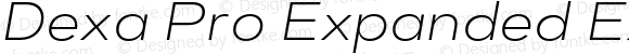 Dexa Pro Expanded Extra Light Italic