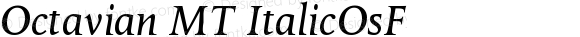 Octavian MT Italic Oldstyle Figures