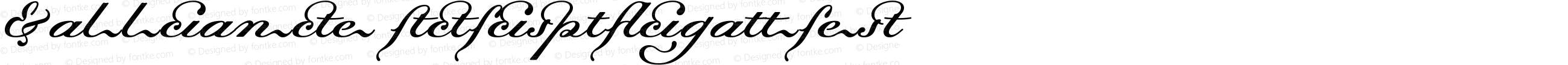 Dalliance Script Ligatures