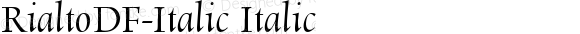 RialtoDF-Italic Italic
