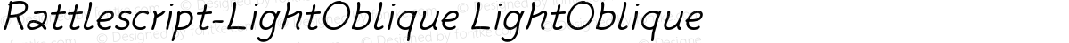 Rattlescript-LightOblique LightOblique