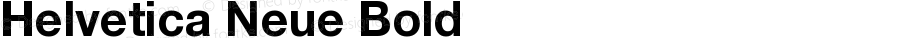 Helvetica Neue CE 75 Bold