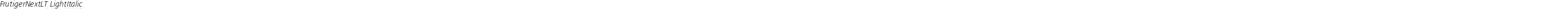 FrutigerNextLT LightItalic