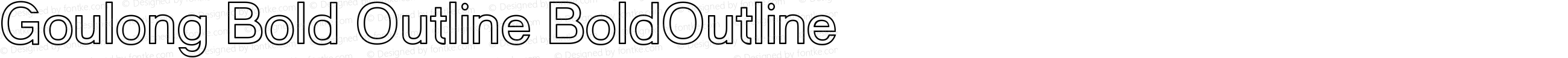 Goulong Bold Outline