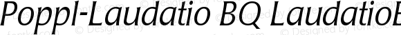 Poppl-Laudatio BQ Light Italic