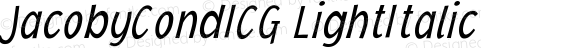 JacobyCondICG LightItalic