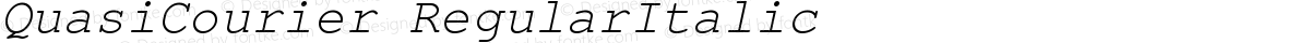 QuasiCourier RegularItalic