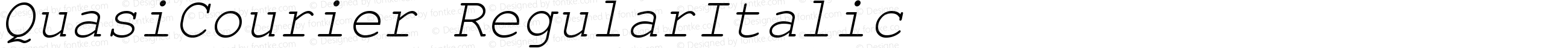 QuasiCourier-RegularItalic