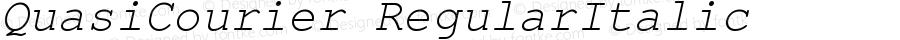 QuasiCourier RegularItalic