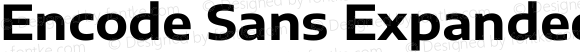 Encode Sans Expanded Bold